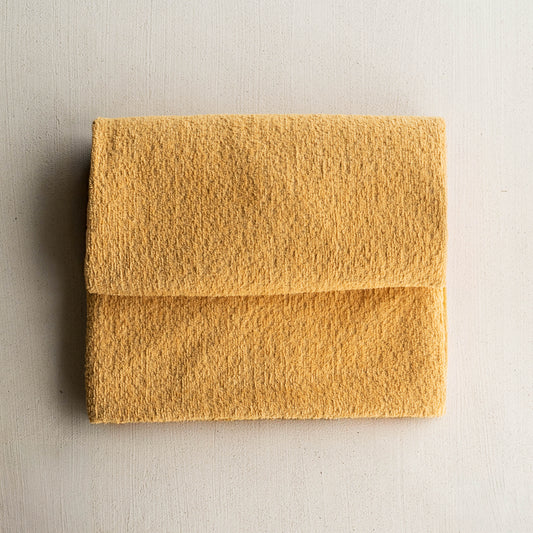Amber Ridge Mustard Yellow Throw Blanket - 195x132cm