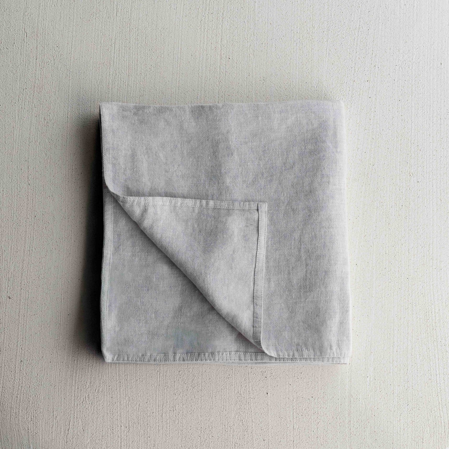 Haze Light Grey Linen Throw Blanket