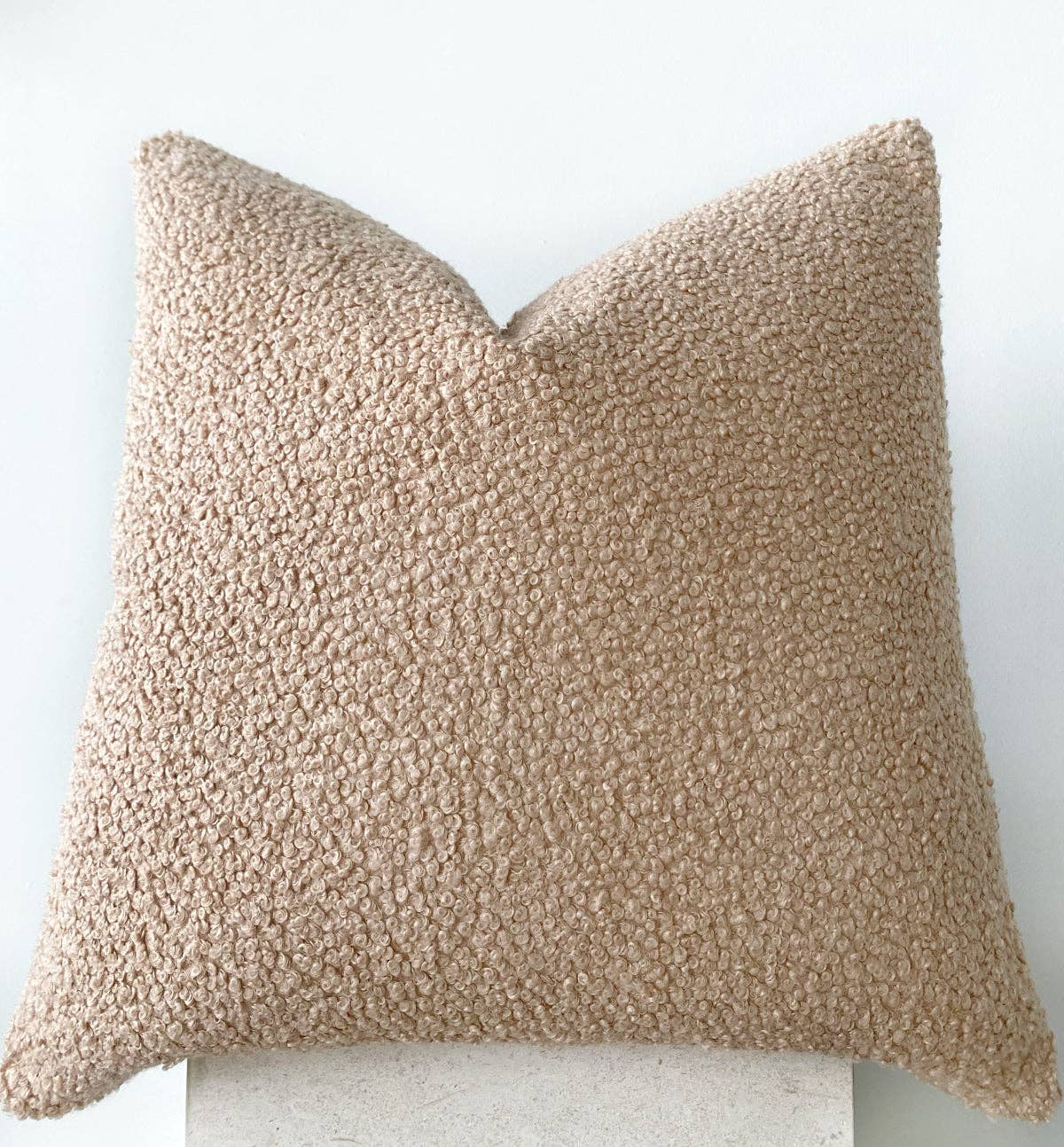 Beige Boucle Pillowcase