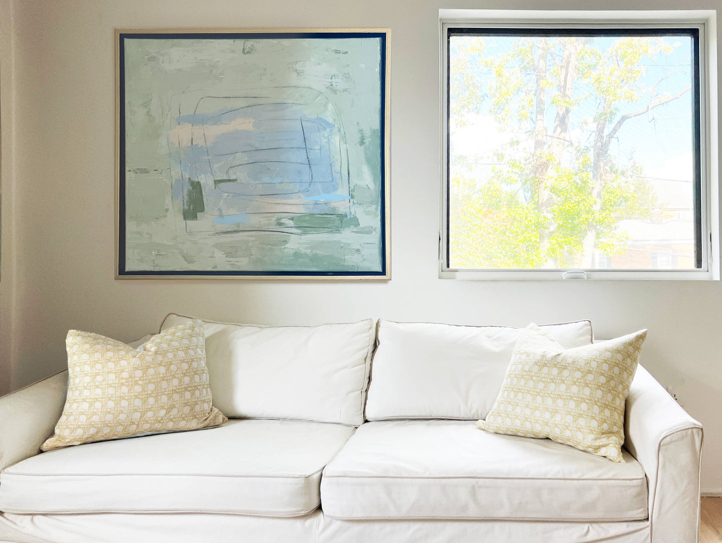 Palm Beach Nantucket Basket Weave Throw Pillow Cover